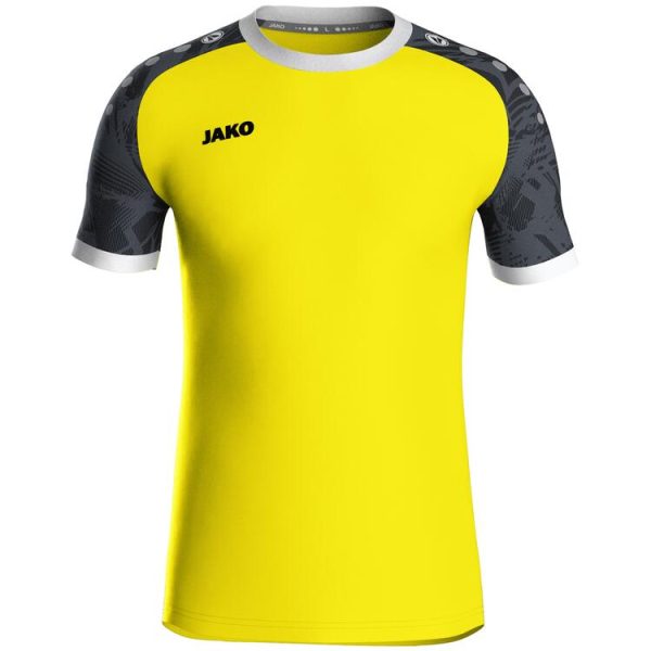 jako trikot iconic ka 4224 soft yellow schwarz gr 116