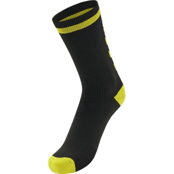 hummel elite indoor socken low black blazing yellow 204043 5138 gr 31 34