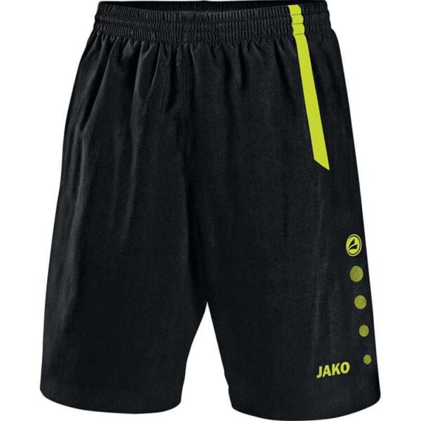 jako sporthose turin schwarz neongruen 4462 80 gr 128