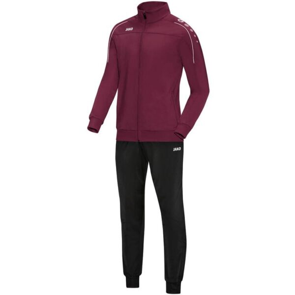 jako trainingsanzug polyester classico maroon m9150 14 gr 128