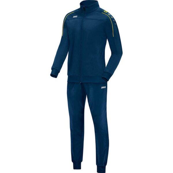 jako trainingsanzug polyester classico nightblue citro m9150 42 gr