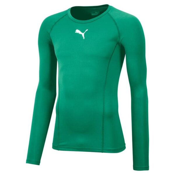 puma liga baselayer tee ls 655920 pepper green gr s