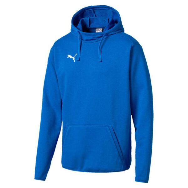 puma liga casuals hoody kapuzensweatshirt 655307 electric blue lemonade puma white s